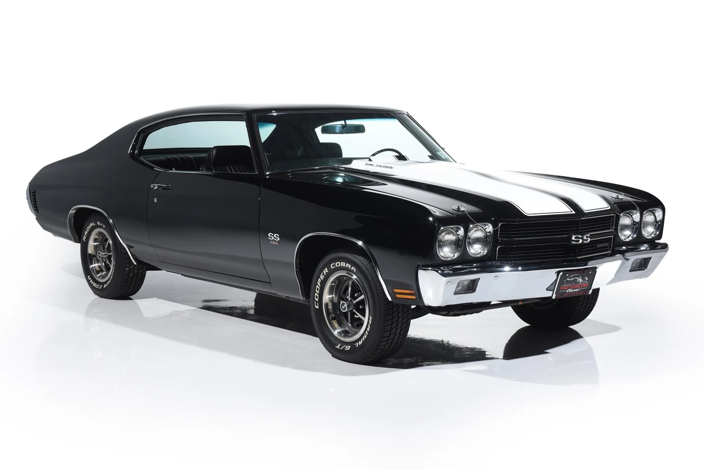 Black classic car before color change